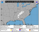 NHC graphical forecast track