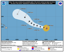 NHC graphical forecast track