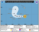 NHC graphical forecast track