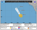 NHC graphical forecast track
