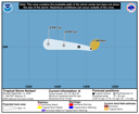 NHC graphical forecast track