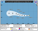 NHC graphical forecast track