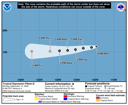 NHC graphical forecast track