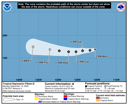 NHC graphical forecast track