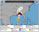 NHC graphical forecast track