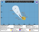 NHC graphical forecast track