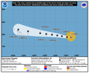 NHC graphical forecast track