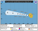 NHC graphical forecast track