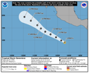 NHC graphical forecast track