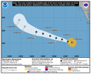 NHC graphical forecast track