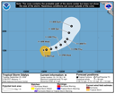 NHC graphical forecast track