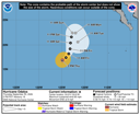 NHC graphical forecast track