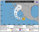 NHC graphical forecast track