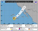 NHC graphical forecast track