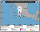 NHC graphical forecast track